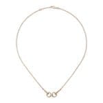 Gucci Horsebit Collana a catena con diamanti e morsetto