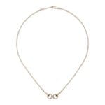 Gucci Horsebit Collana a catena con diamanti e morsetto - immagine 2