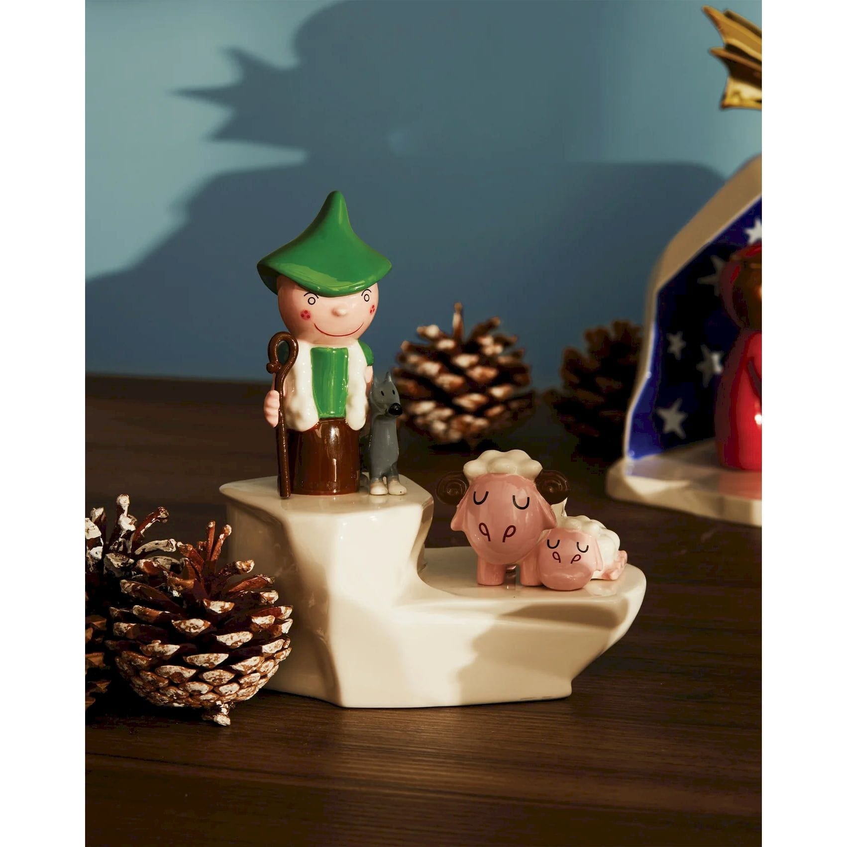 Alessi Pisoletti statuina in porcellana presepe Happy Eternity Baby - immagine 3