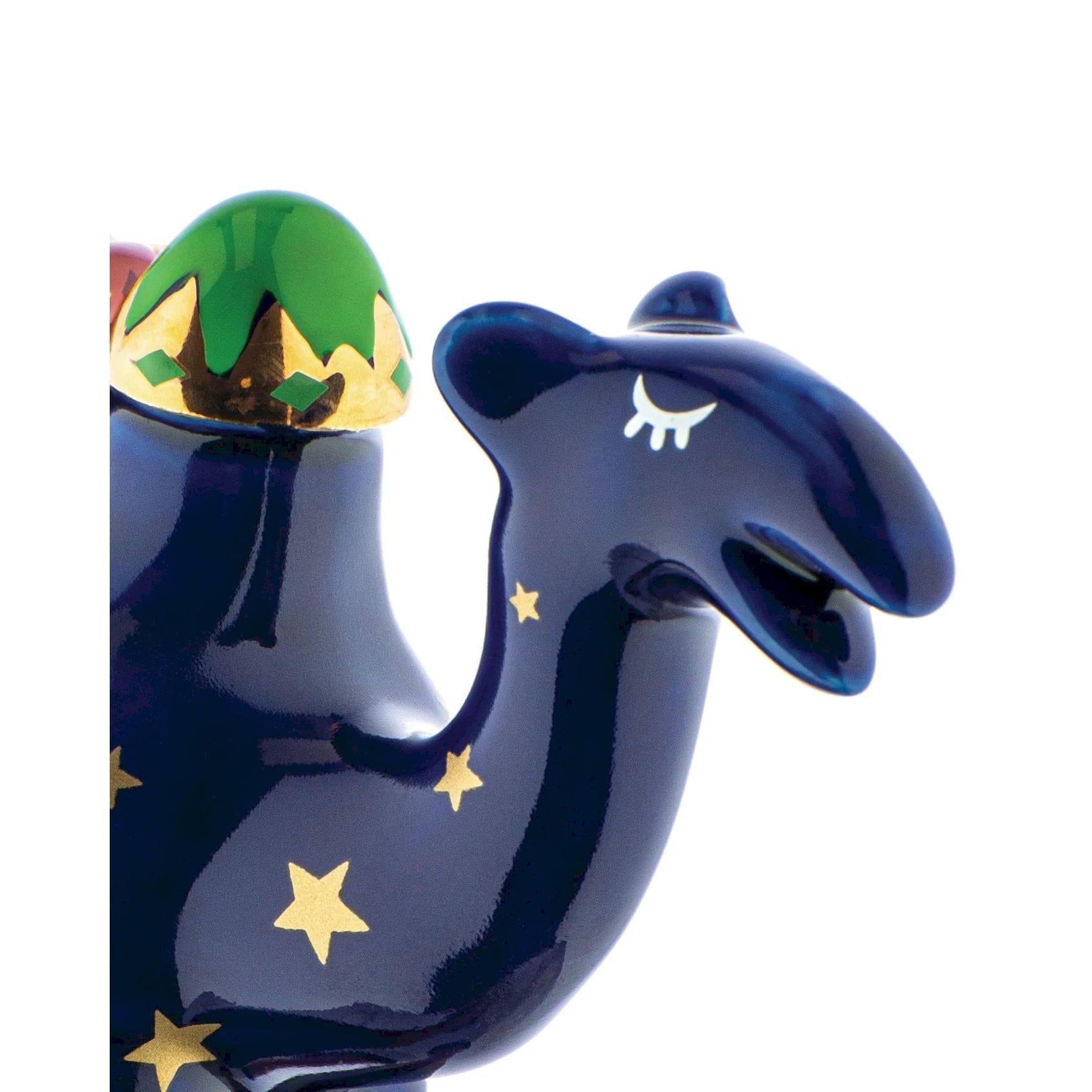 Alessi Trino statuina in porcellana presepe Happy Eternity Baby - immagine 3