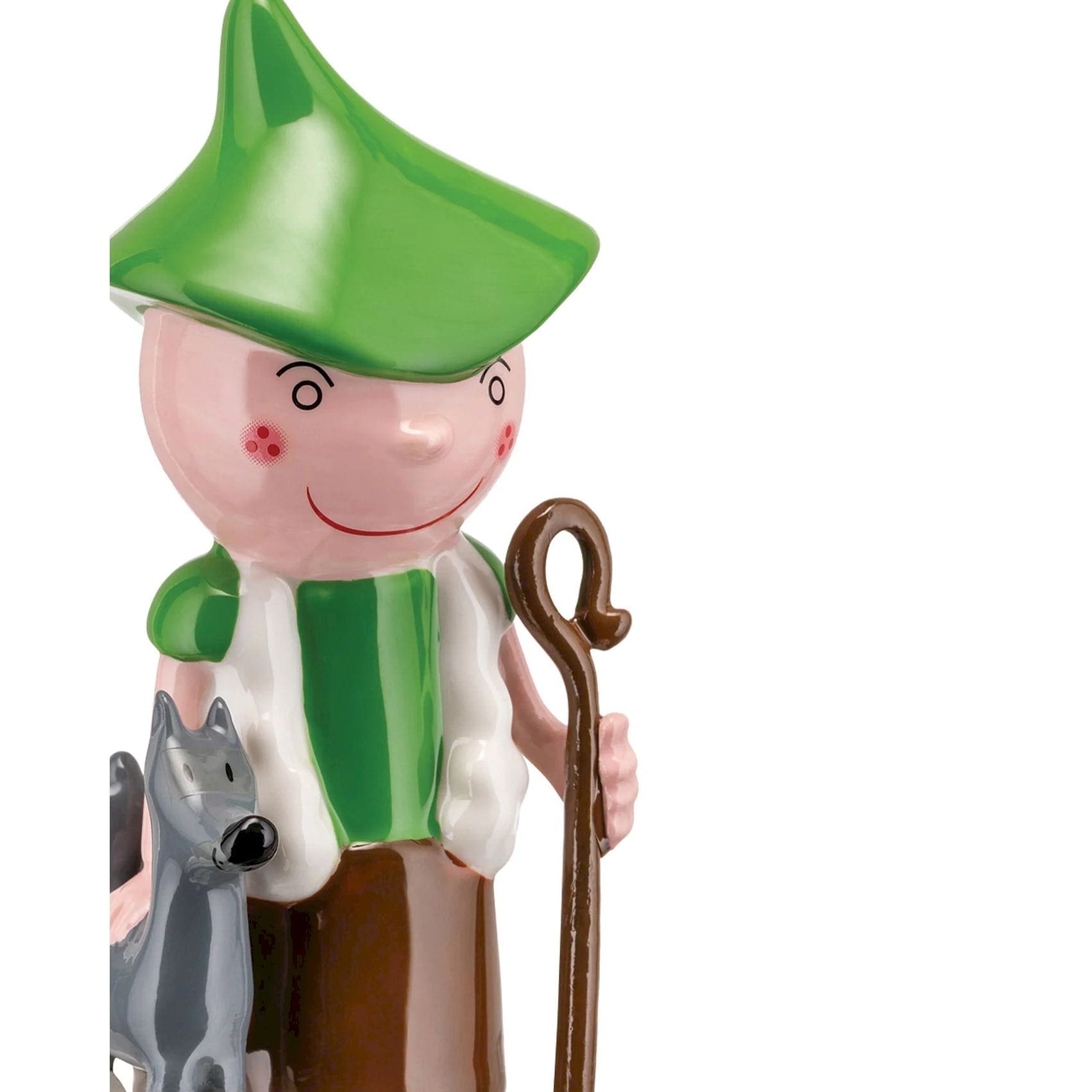 Alessi Pastorello statuina in porcellana presepe Happy Eternity Baby - immagine 2