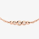 DoDo Bracciale Bollicine oro rosa e diamanti - immagine 2