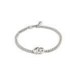 Gucci Bracciale GG Marmont con maglia a catena
