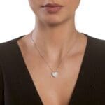 Collana Salvini i segni cuore oro bianco e diamanti - immagine 4