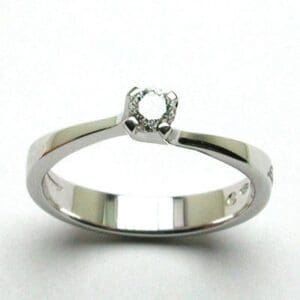 Salvini anello solitario Cigno