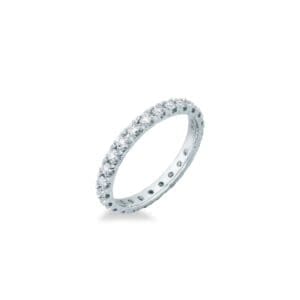 Mirco Visconti Anello Veretta Oro bianco e Diamanti