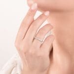 Mirco Visconti Anello Veretta Oro bianco e Diamanti - immagine 3