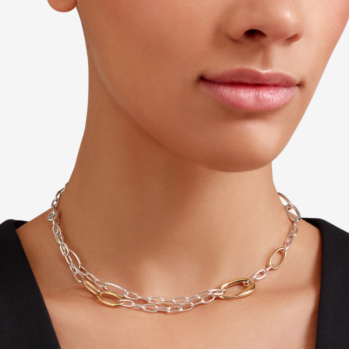 DoDo Collana Essentials Argento e Argento Dorato - immagine 6