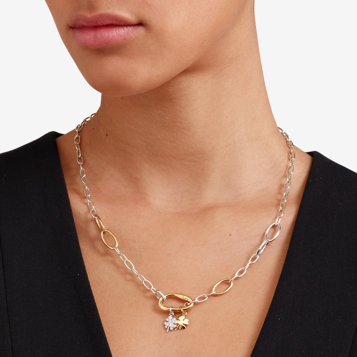 DoDo Collana Essentials Argento e Argento Dorato - immagine 4