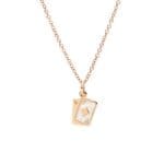 DoDo ciondolo carte oro rosa & smalto - immagine 2