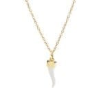 DoDo ciondolo corno oro giallo & argento - immagine 2