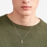 DoDo ciondolo corno oro giallo & argento - immagine 3