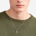 DoDo ciondolo corno oro giallo & argento - immagine 3