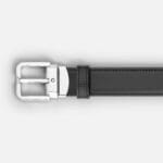 Montblanc Cintura in pelle reversibile nera/marrone 30mm - immagine 2