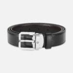 Montblanc Cintura in pelle reversibile nera/marrone 30mm