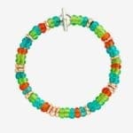 DoDo Bracciale Rondelle argento dorato & plastica riciclata