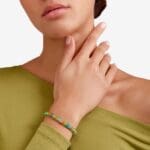 DoDo Bracciale Rondelle argento dorato & plastica riciclata - immagine 3