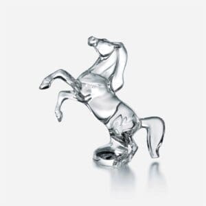 Baccarat Scultura cavallo imbizzarito