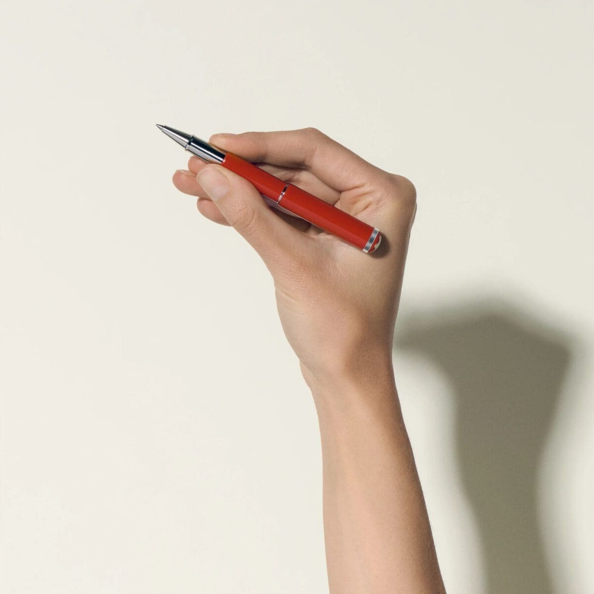 Montblanc Penna Roller Heritage Rouge et Noir “Baby” Edizione Speciale Color Corallo - immagine 2
