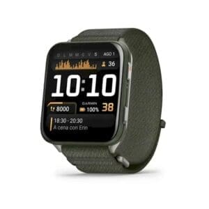 Garmin Orologio Venu® X1 Moss con fondello in titanio e cinturino in nylon ComfortFit moss