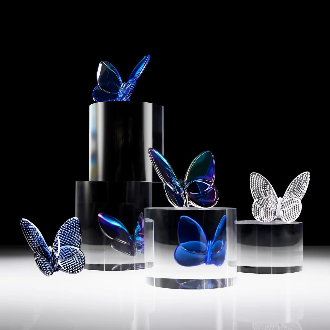Baccarat Farfalla Papillon Farfalla Portafortuna Diamante - immagine 2