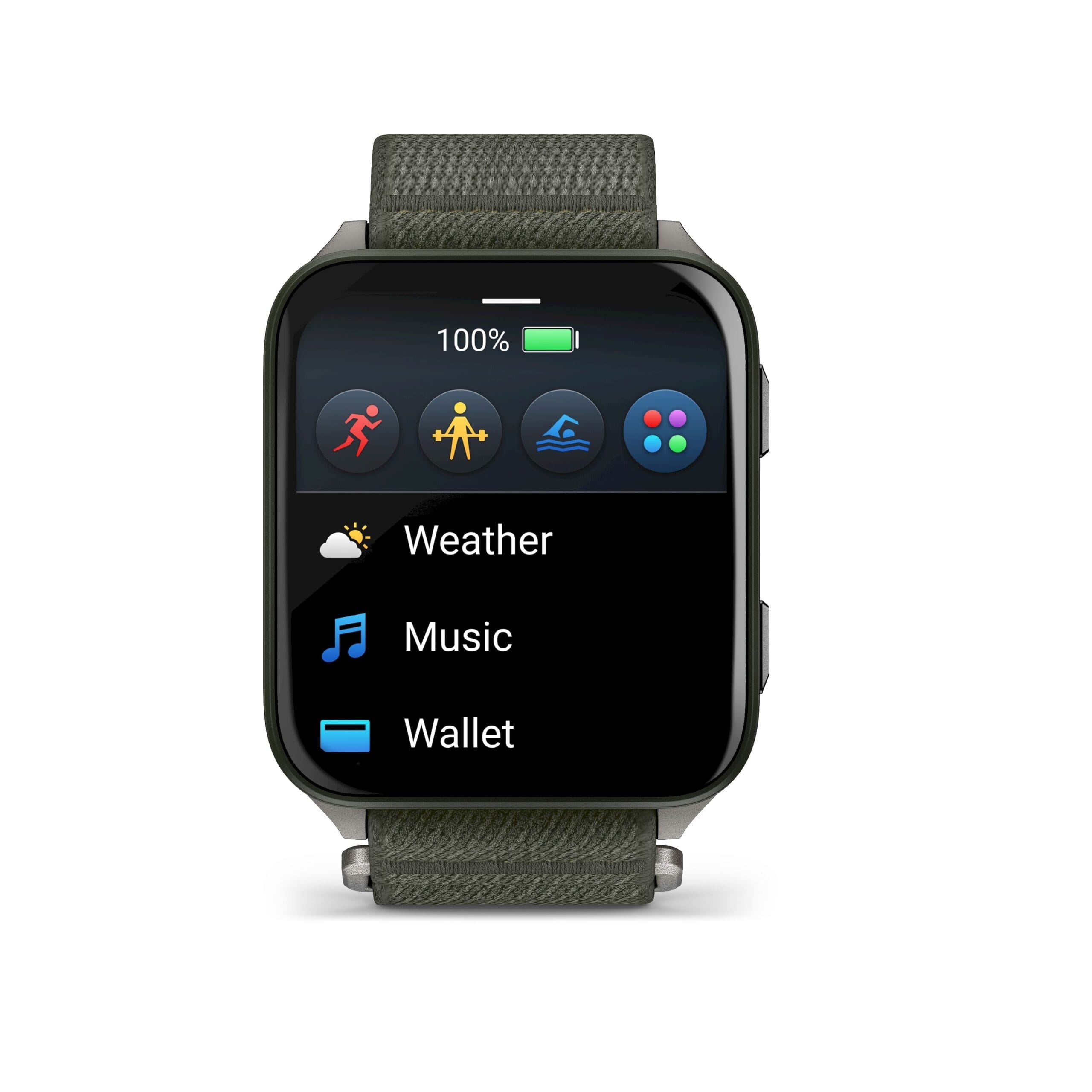 Garmin Orologio Venu® X1 Moss con fondello in titanio e cinturino in nylon ComfortFit moss - immagine 3