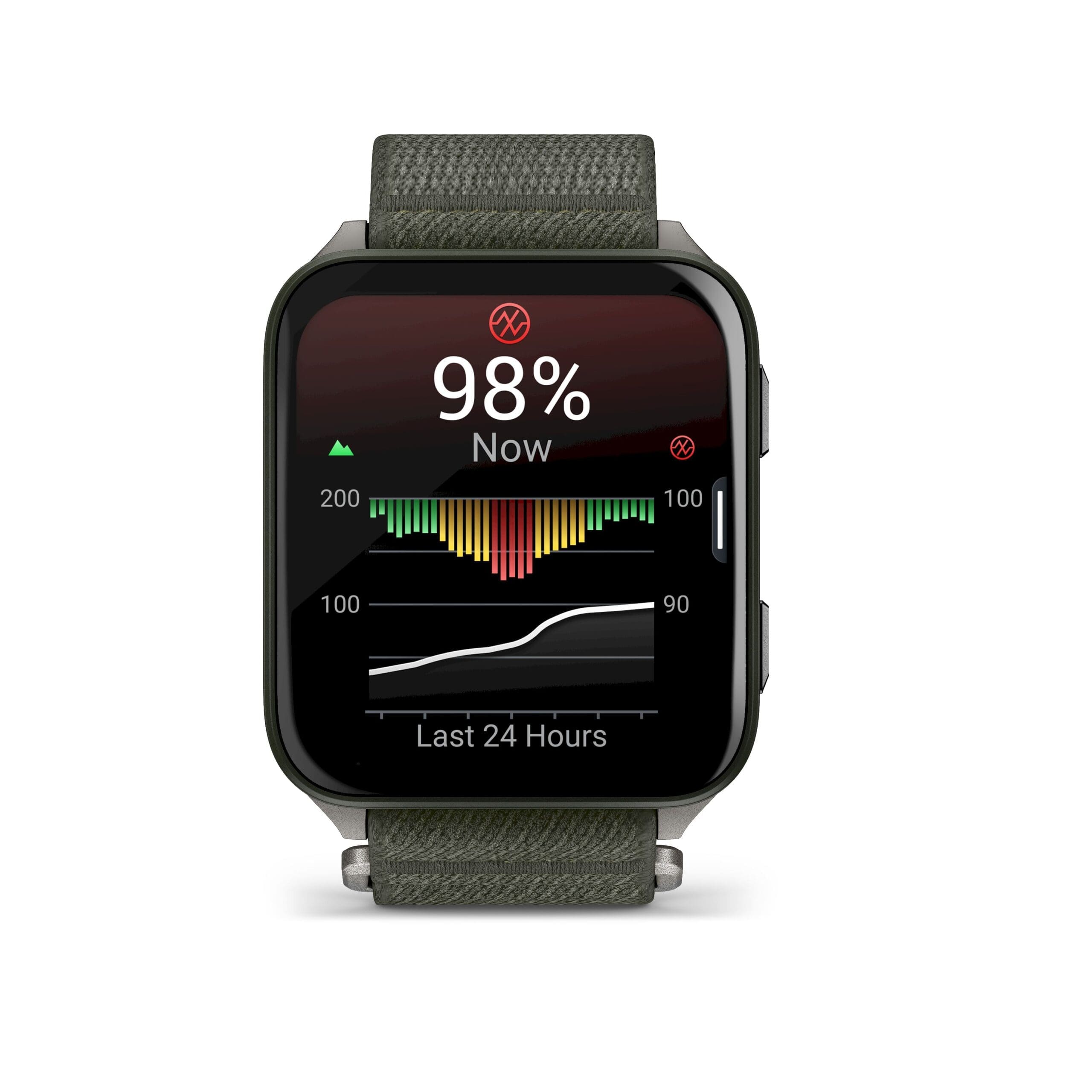 Garmin Orologio Venu® X1 Moss con fondello in titanio e cinturino in nylon ComfortFit moss - immagine 5