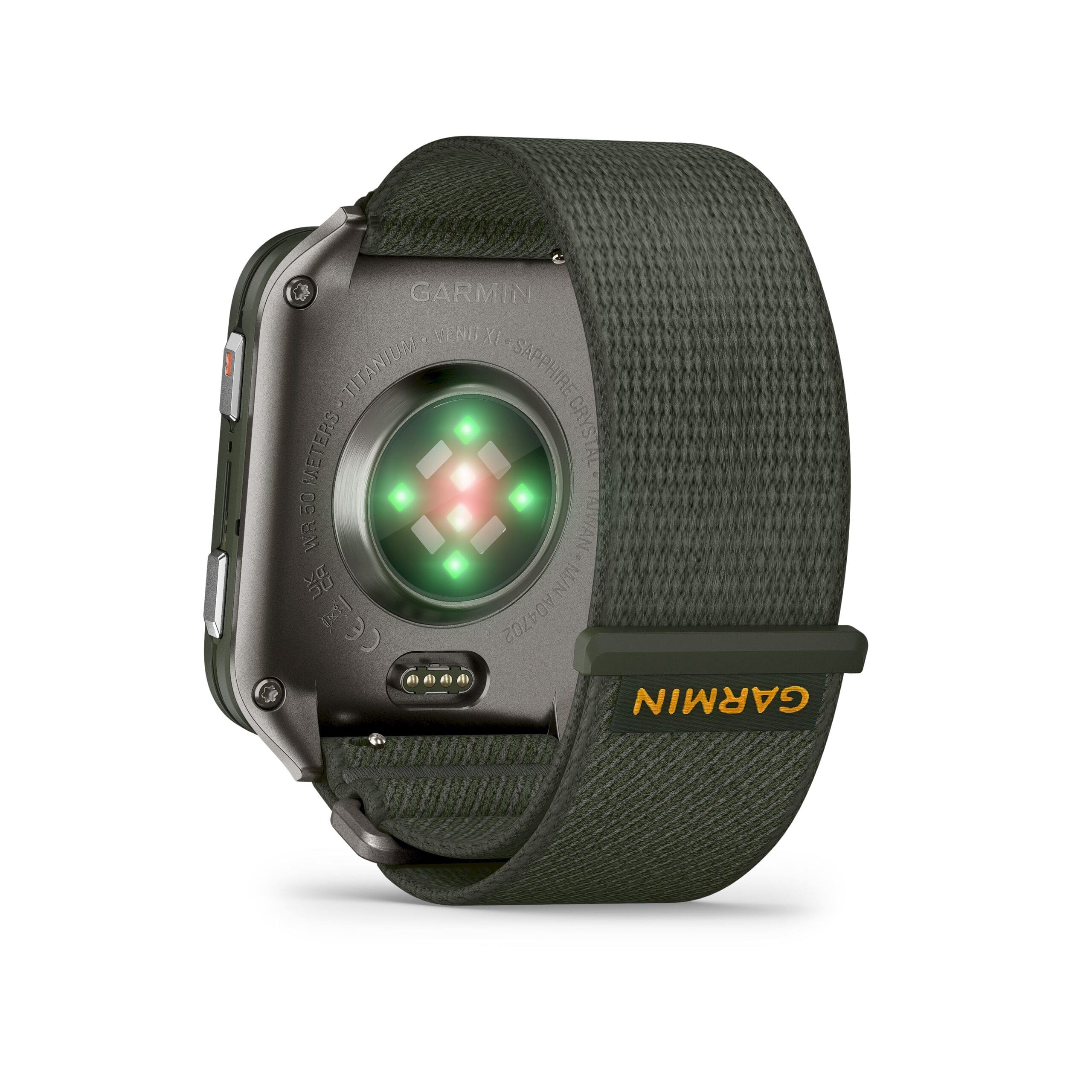 Garmin Orologio Venu® X1 Moss con fondello in titanio e cinturino in nylon ComfortFit moss - immagine 2