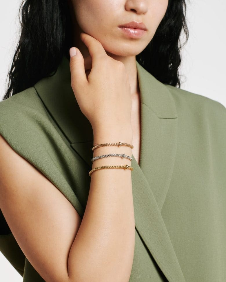 Fope Bracciale Flex'it con brillante bianco - immagine 3