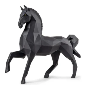 Lladró Figurina Scultura Cavallo Nero opaco