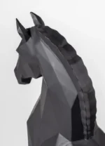 Lladró Figurina Scultura Cavallo Nero opaco - immagine 3
