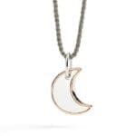 DoDo CIONDOLO XL LUNA ARGENTO & ORO ROSA - immagine 2