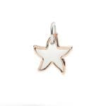 DoDo CIONDOLO XL STELLINA ARGENTO & ORO ROSA