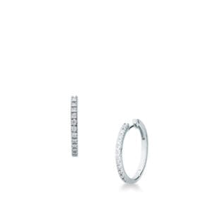 Mirco Visconti orecchini cerchio in oro bianco e diamanti