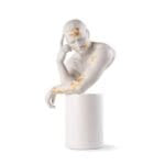 Lladró Scultura Riflessi della Natura - Lui. Bianco-oro