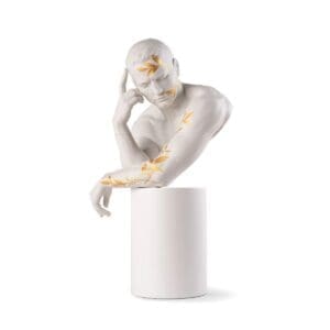 Lladró Scultura Riflessi della Natura - Lui. Bianco-oro