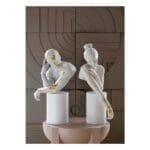 Lladró Scultura Riflessi della Natura - Lui. Bianco-oro - immagine 8