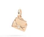 DoDo CIONDOLO LETTERA ORO ROSA & DIAMANTE