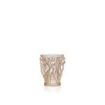 Lalique Piccolo vaso Bacchantes cristallo con lucentezza dorata