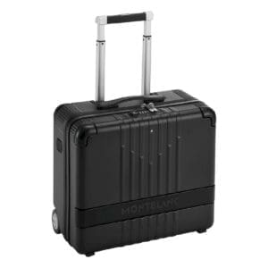 Montblanc #MY4810 trolley pilota policarbonato nero e dettagli in pelle