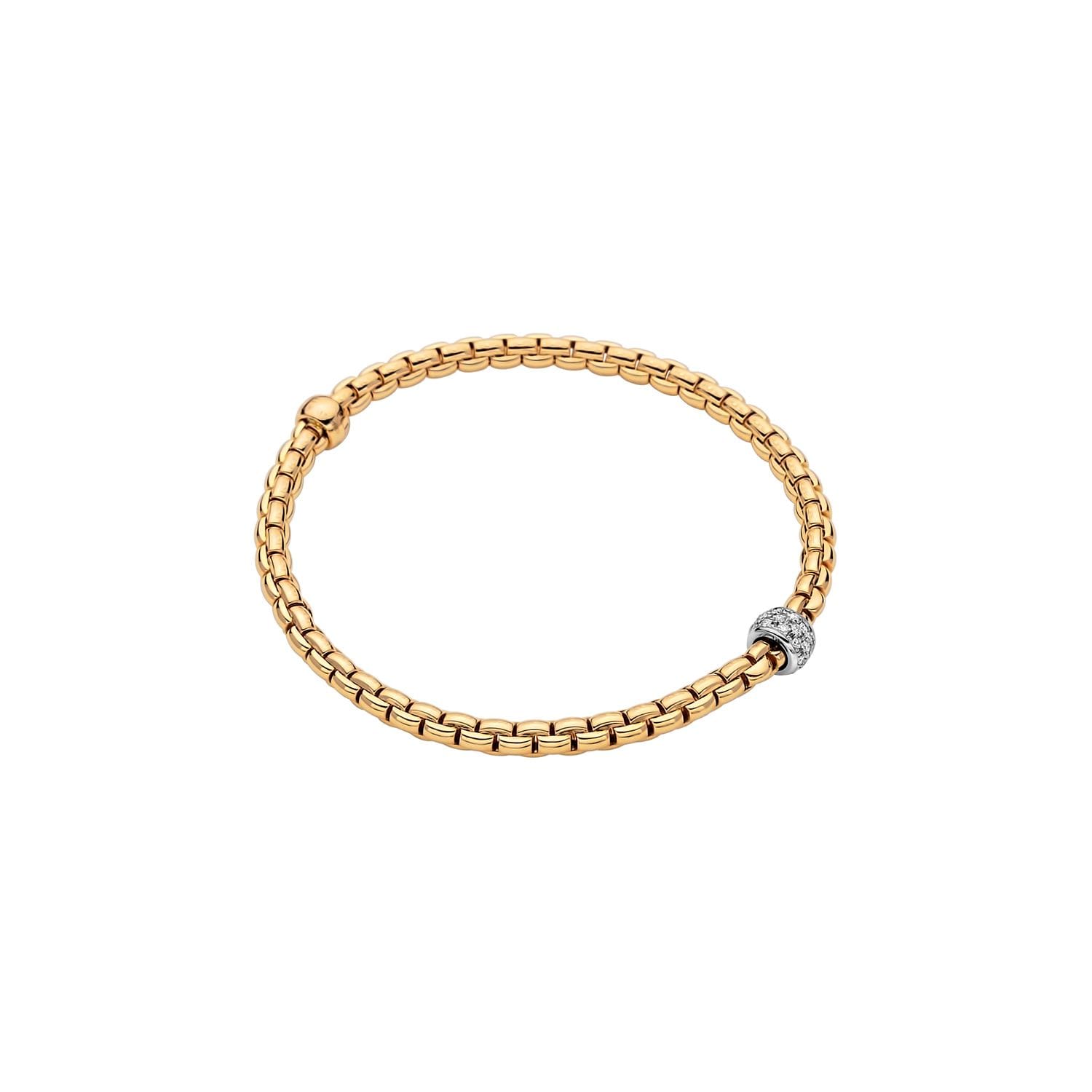 FOPE Bracciale Flex'it con pavé di diamanti - immagine 1