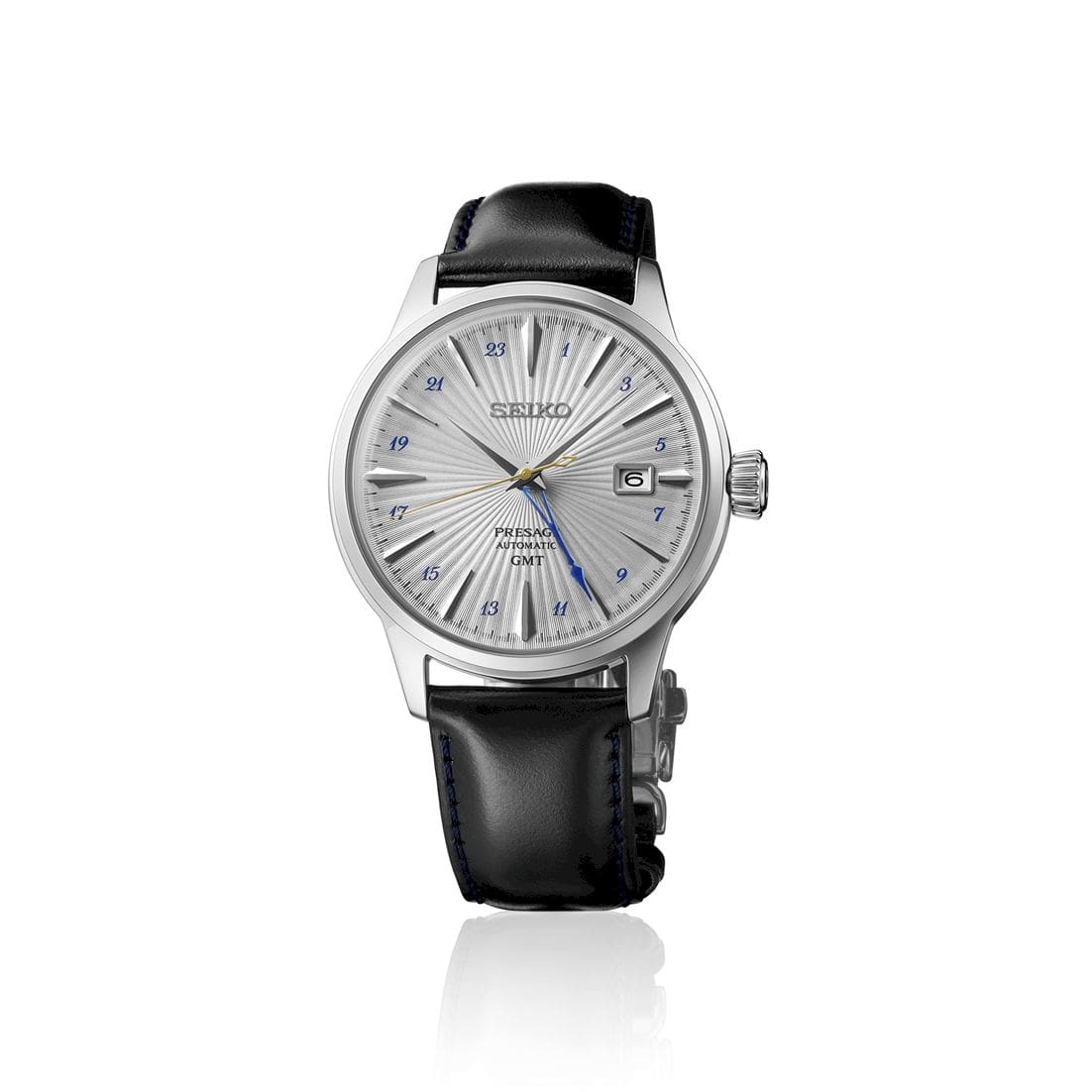 Seiko Orologio PRESAGE Cocktail Automatico GMT Silver Bullet - immagine 3