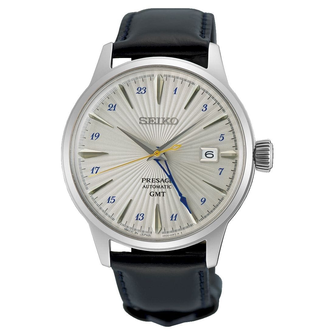 SSK049J1_risultato Seiko Orologio PRESAGE Cocktail Automatico GMT Silver Bullet - immagine 1