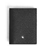 Montblanc Portafoglio Mini 4 Tasche in Pelle con Grana